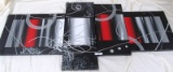 4PC WRAPPED CANVAS PICTURE SET