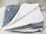 SHERPA GRAY BLANKET 60