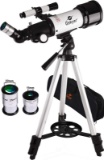 Gskyer Telescope, Travel Telescope, 70mm Astronomical Refractor Telescope for Kids Beginners, Portab
