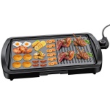 IKICH 2-in-1 1600W Smokeless Nonstick Electric Griddle