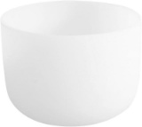 Frosted C Note Heart Chakra Frosted Quartz Crystal Singing Bowl 8 inch mallet and O-ring included