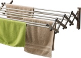  Space Saver Racks Stainless Steel Wall Mounted Laundry Folding Clothes Drying Rack 60 Pound Capacit