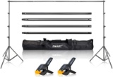 Emart Photo Backdrop Stand, 8.5 x 10Ft Photography Background Stand Support System Kit for Video Stu