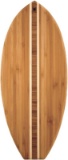 Totally Bamboo Lil' Surfer Surfboard Shaped Bamboo Serving and Cutting Board, 14-1/2