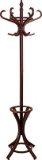 Headbourne 8000 Floor Standing Hat and Coat Rack with Umbrella Stand, Wood with Dark Walnut Paint Fi