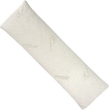 Bamboo Shredded Memory Foam Full Size Body Pillow with Kool-Flow Breathable Cooling Hypoallergenic P