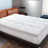 D & G THE DUCK AND GOOSE CO Thick Plush 3-Inch Mattress Topper King Size, Overfilled Mattress Pillow