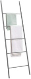 Metal Free Standing Bath Towel Ladder Storage Organization, Rack for Bathroom, Bedroom, Laundry Room