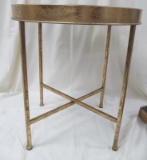 TEAL AND GOLD COLLAPSIBLE TABLE