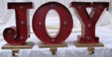 JOY LIGHT UP STOCKING HOLDERS ( BATTERY OPERATED)