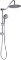 Sarlai Double Rain Hotel Spa Bathroom Combo, 10 Inch Rain Shower Head, 5-setting Handheld Shower Pol