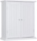 ChooChoo Bathroom Medicine Cabinet 2-Door Wall Cabinet Wood Hanging Cabinet with Adjustable Shelves