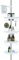 ALLZONE Constant Tension Corner Shower Caddy, Stainless Steel Pole, Rustproof, Strong and Sturdy, Wh