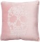 Dormify Embroidered Skull Accent Pillow - Dorm Room Decor, Pink, 18 in x 18 in