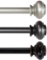 H.VERSAILTEX Window Curtain Rod and Finial,Bracket Set, ANTIQUE BRONZE 66-Inch Extends to 120-Inch,3