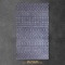 jinchan Diamond Area Rug Polypropylene Low Pile Modern Durable Low Pile Fashionable Living Room Indo
