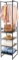 mDesign Modular Closet Organizer System, Vertical Storage Unit - Sturdy Steel Frame, Wood Shelves an