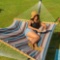 Lazy Daze Hammocks 55inch Quick-Dry Hammock Two Person with Hardwood Spreader Bar, 450 lbs Capacity,