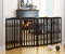 PAWLAND Wooden Freestanding Foldable Pet Gate for Dogs,4 Panel, 36 inch Tall Fence, Dog Gate for The