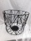 HEAVY IRON BASKET ~ STEAMPUNK ~ USE FOR TRASH CAN ~ TABLE BASE ~ DEOCR ~ ETC