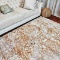 MOTINI Vintage Area Rug Carpet 100% Viscose Hand Craft Mustard Cream and Light Decorative Area Rug f