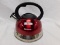 SUTECK STAINLESS STEEL RED TEA KETTLE
