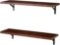 SUPERJARE Wall Mounted Floating Shelves, Set of 2, Display Ledge, Storage Rack for Room/Kitchen/Offi