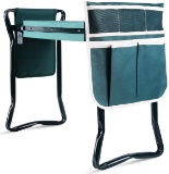 Ohuhu Upgraded Garden Kneeler and Seat with Thicken & Widen Soft Kneeling Pad, Foldable Garden Stool