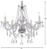 Saint Mossi Modern Contemporary Elegant K9 Crystal Glass Chandelier Pendant Ceiling Lighting Fixture