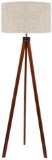 LEPOWER Wood Tripod Floor Lamp, Mid Century Standing Lamp, Modern Design Studying Light for Living R