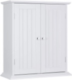 ChooChoo Bathroom Medicine Cabinet 2-Door Wall Cabinet Wood Hanging Cabinet with Adjustable Shelves