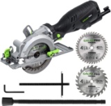 GALAX PRO 5.8 Amp 3500 RPM Mini Circular Saw, Max. Cutting Depth 1-11/16