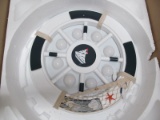 CLEAR FOLDING BLADE CEILING FAN - NAUTICAL - This is very hard to explain without actually seeing it