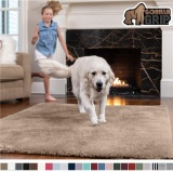 Gorilla Grip Original Faux-Chinchilla Area Rug, 6x9 Feet, Super Soft and Cozy High Pile Washable Car
