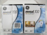 GE Lighting (4 bulbs in each box total 8 bulbs in this lot) 67774 Reveal 72-Watt, 1120-Lumen A19 Lig