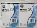 GE Lighting (4 bulbs in each box total 8 bulbs in this lot) 67774 Reveal 72-Watt, 1120-Lumen A19 Lig