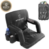 HITORHIKE Stadium Seat for Bleachers or Benches Portable Reclining Stadium Seat Chair with Padded Cu
