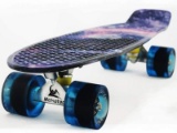 Meketec Skateboards Complete 22 Inch Mini Cruiser Retro Skateboard for Kids Boys Youths Beginners