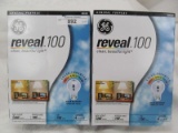 GE Lighting (4 bulbs in each box total 8 bulbs in this lot) 67774 Reveal 72-Watt, 1120-Lumen A19 Lig