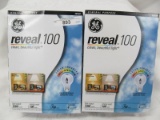 GE Lighting (4 bulbs in each box total 8 bulbs in this lot) 67774 Reveal 72-Watt, 1120-Lumen A19 Lig