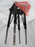 4 BLACK ADJUSTABLE TABLE LEGS