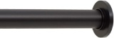 Ivilon Tension Curtain Rod - Spring Tension Rod for Windows or Shower, 24 to 36 Inch. Black