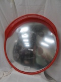 SECURITY MIRROR (Note: there is a film covering the mirror that will need to be taken off so the mir