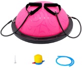 ATIVAFIT Half Ball Balance Trainer with Straps Yoga Balance Ball Anti Slip for Core Training Home Fi