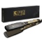 KIPOZI Professional Titanium Flat Iron Hair Straightener with Digital LCD Display Dual Voltage Insta