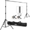 Heavy Duty Background Stand Backdrop Support System Kit with Carry Bag for Photography