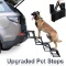 Heeyoo Upgraded Nonslip Car Dog Steps Portable Metal Frame Large Dog Stairs for High Beds Trucks Car