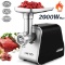 Electric Meat Grinder Meat Mincer with 3 Grinding Plates and Sausage Stuffing Tubes for Home Use &Co