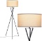 Brightech Jaxon Tripod LED Floor Lamp – Mid Century Modern Living Room Standing Light – Tall Contemp