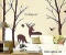 Cukudy Deer Wall Decals Nature Brown Wall Decals Birch Tree Nursery Wall Stickers (Trees are 6 feet